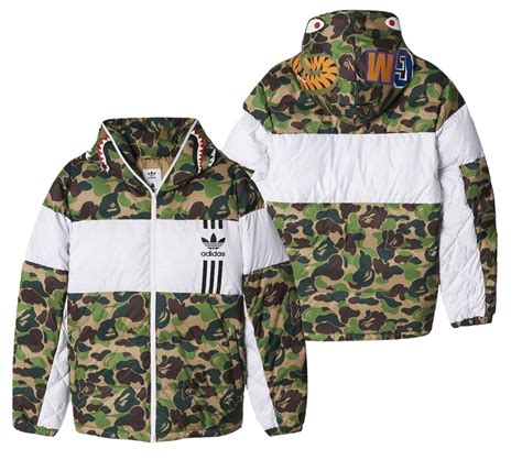 bape x adidas id96 down jacket fake|is bape real.